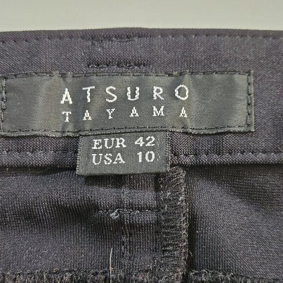 Atsuro Tayama Pants Womens US 10 Black Skinny Stretch Made In Japan Goth EUR 42 - Picture 3 of 16
